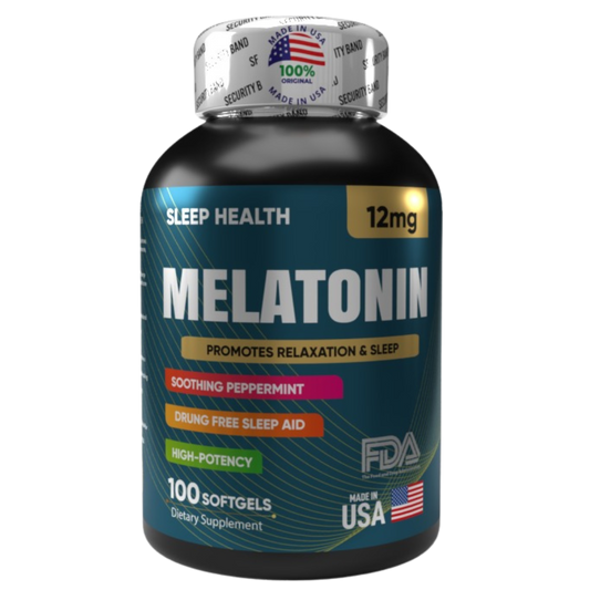 Melatonina 12mg - El Sueño Profundo que tu Cuerpo Merece